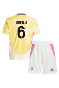 Juventus Danilo Luiz #6 Babytruitje Uit tenue Kind 2024-25 Korte Mouw (+ Korte broeken)